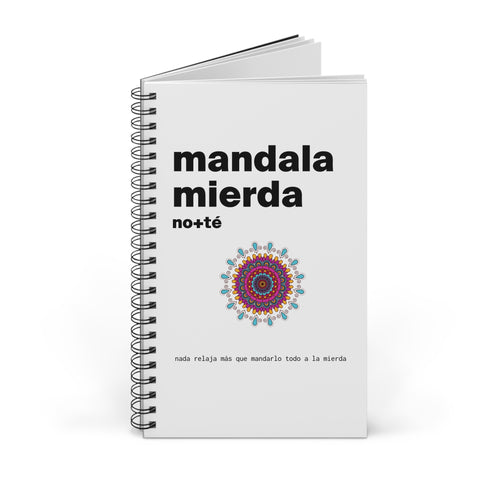Libreta en espiral — «Mandala Mierda»