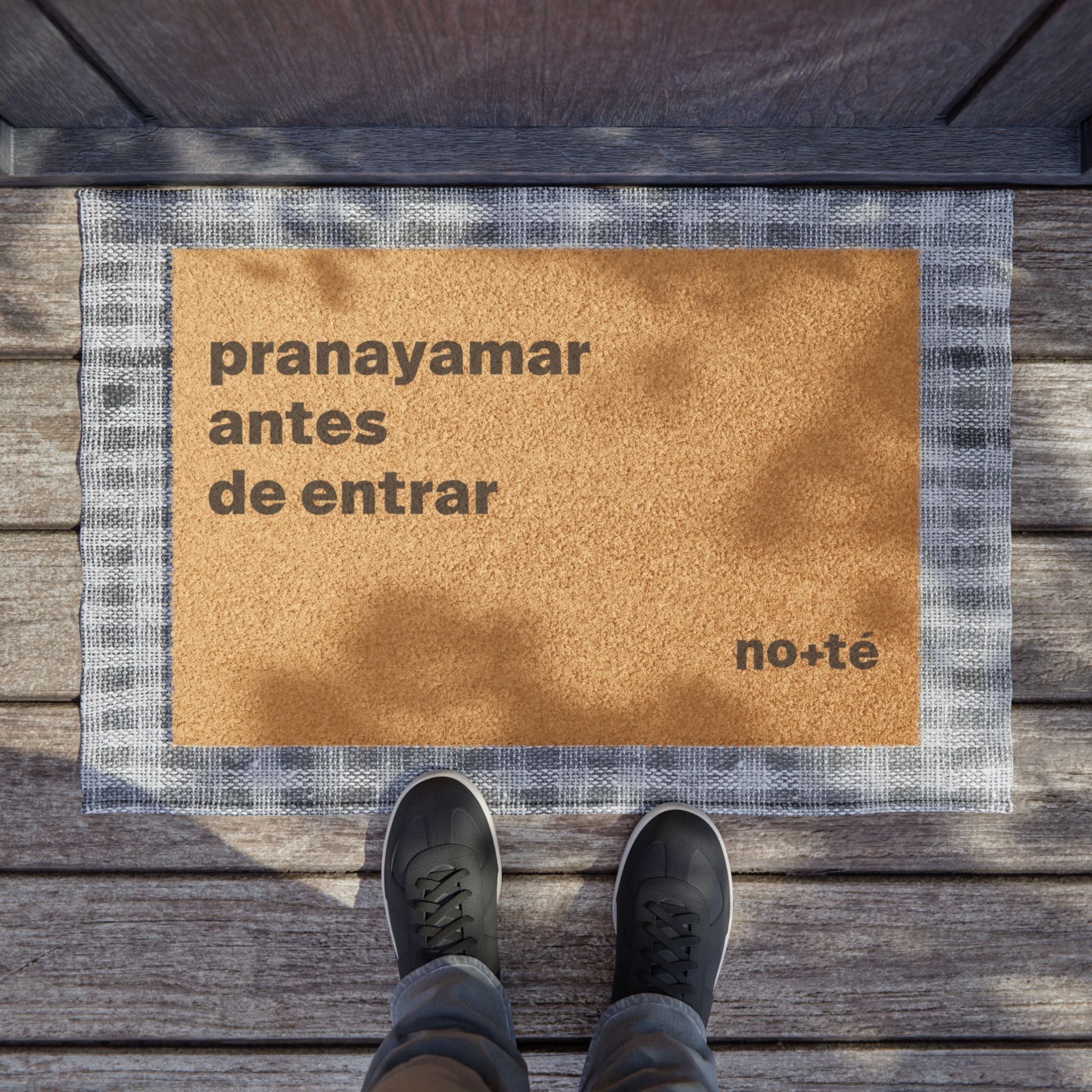 Felpudo "Pranayamar antes de entrar"