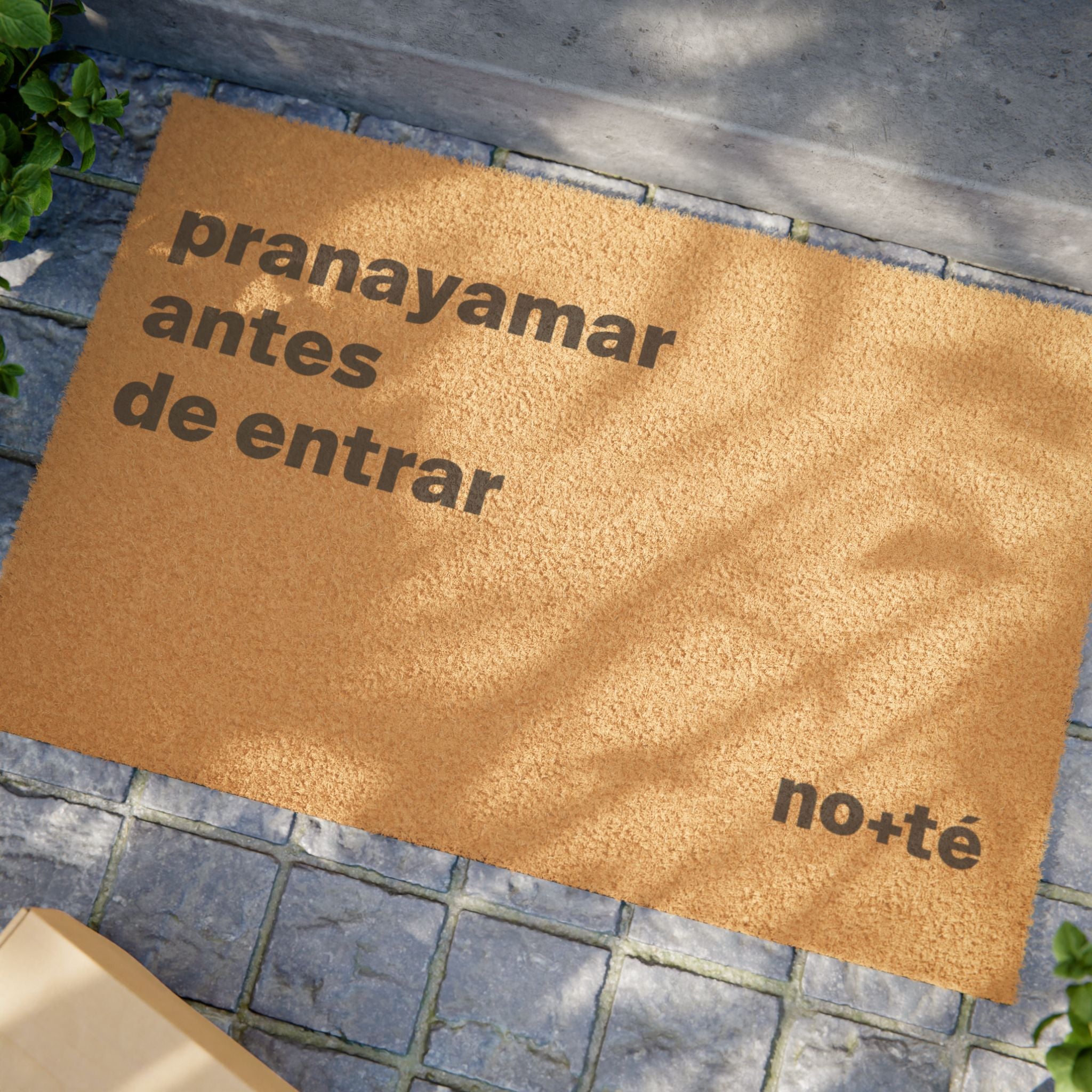 Felpudo "Pranayamar antes de entrar"