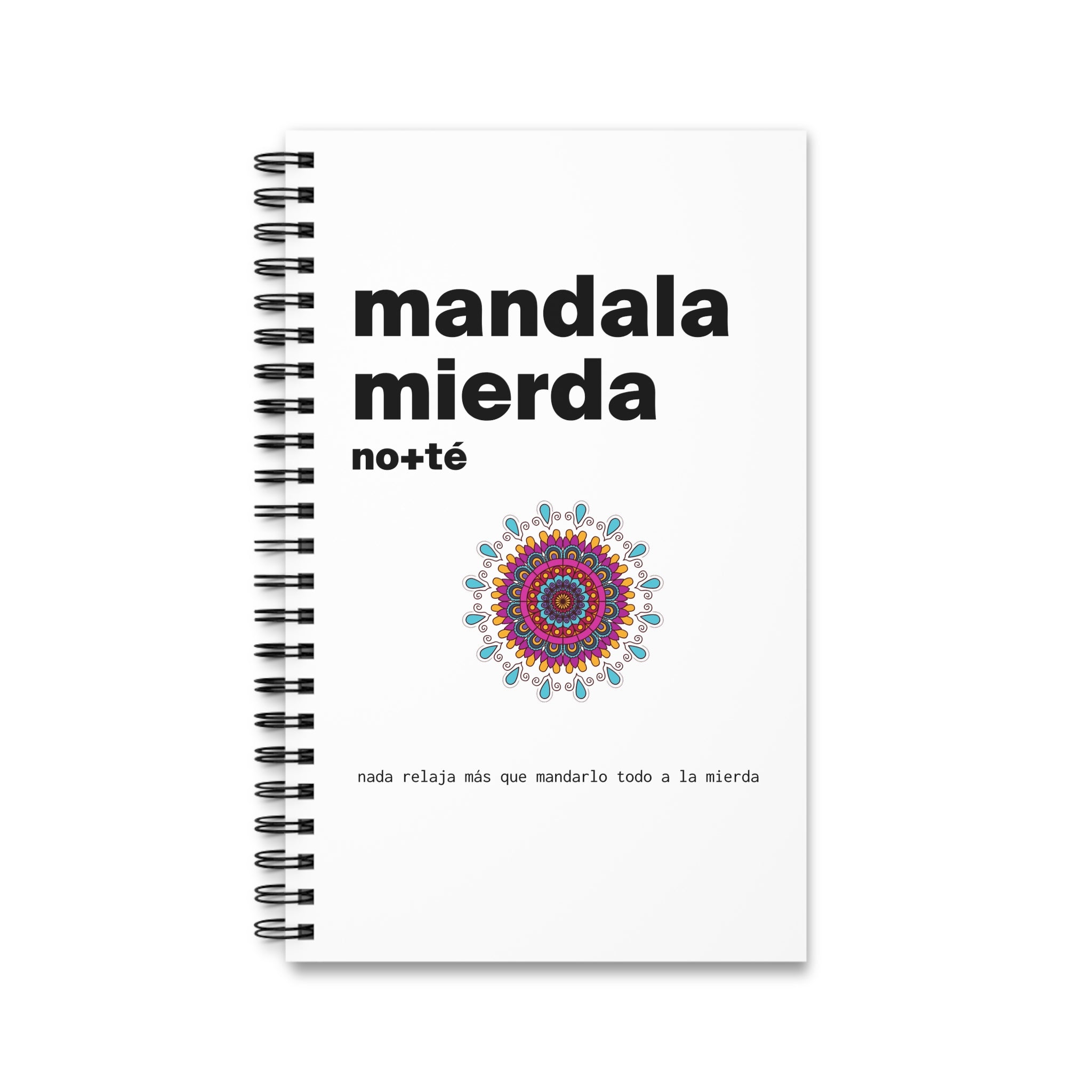 Libreta en espiral — «Mandala Mierda»